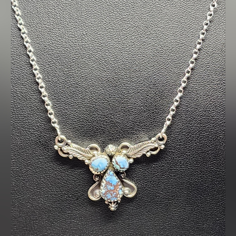 Sonoran Gold Turquoise and Sterling Necklace
